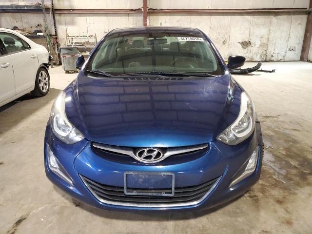 5NPDH4AE6GH652596 - 2016 HYUNDAI ELANTRA SE BLUE photo 5