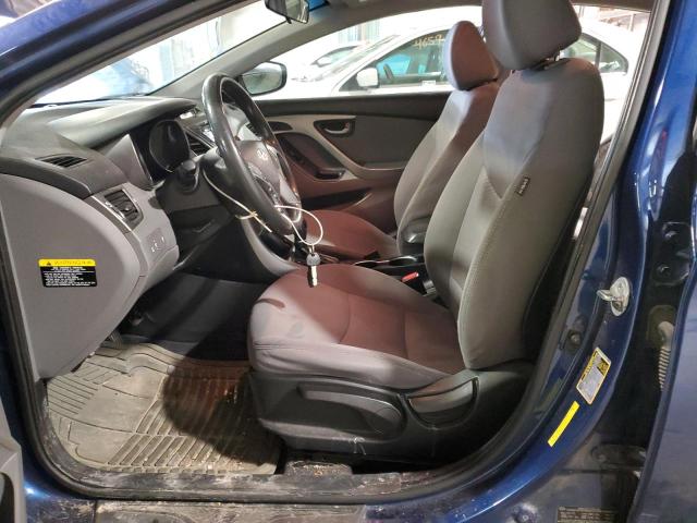 5NPDH4AE6GH652596 - 2016 HYUNDAI ELANTRA SE BLUE photo 7