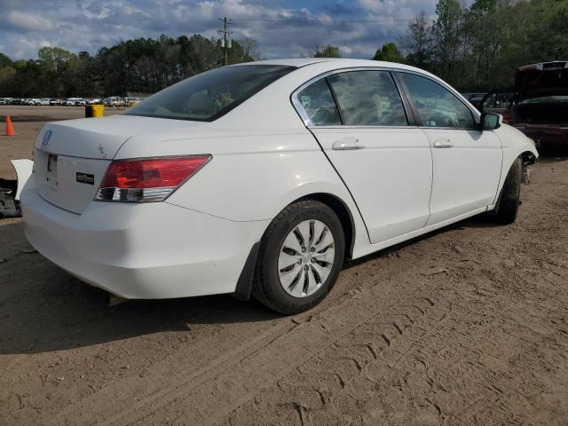 1HGCP26319A165585 - 2009 HONDA ACCORD LX WHITE photo 3