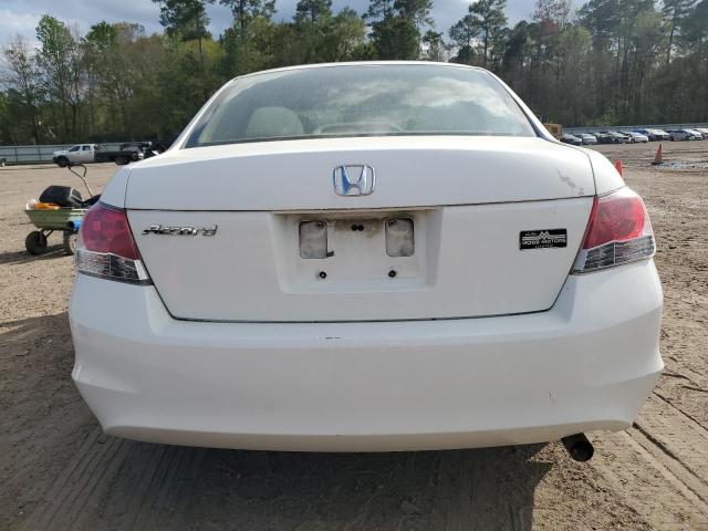 1HGCP26319A165585 - 2009 HONDA ACCORD LX WHITE photo 6