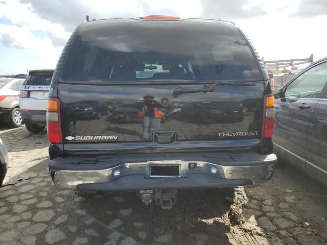 3GNGK26U22G188217 - 2002 CHEVROLET SUBURBAN K2500 BLACK photo 6