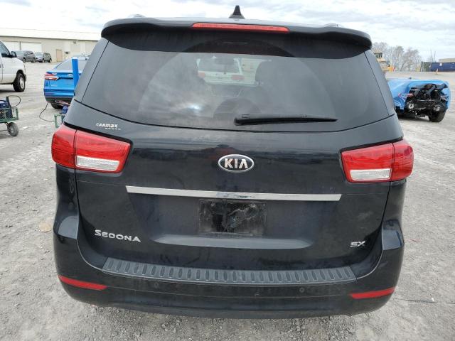 KNDMC5C13H6327852 - 2017 KIA SEDONA EX BLACK photo 6