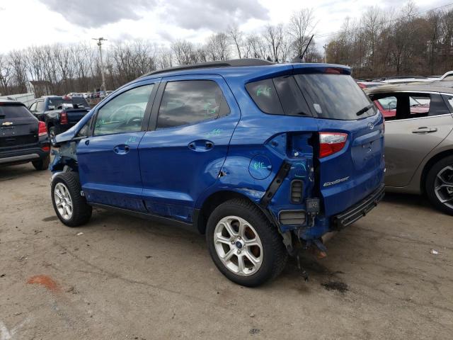 MAJ6S3GL0LC311765 - 2020 FORD ECOSPORT SE BLUE photo 2