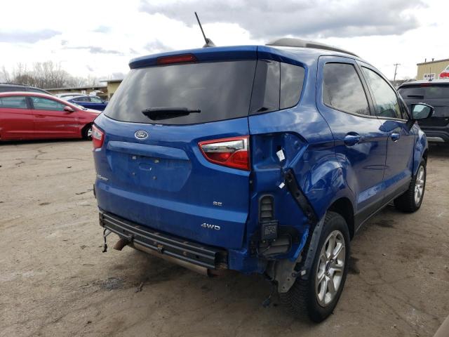 MAJ6S3GL0LC311765 - 2020 FORD ECOSPORT SE BLUE photo 3