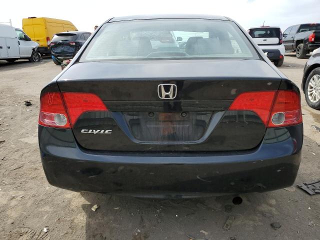 2HGFA16838H312655 - 2008 HONDA CIVIC EX BLACK photo 6