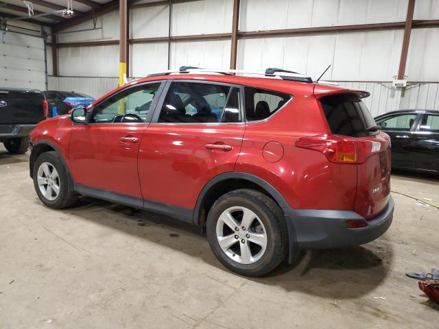 2T3RFREV8DW074766 - 2013 TOYOTA RAV4 XLE RED photo 2