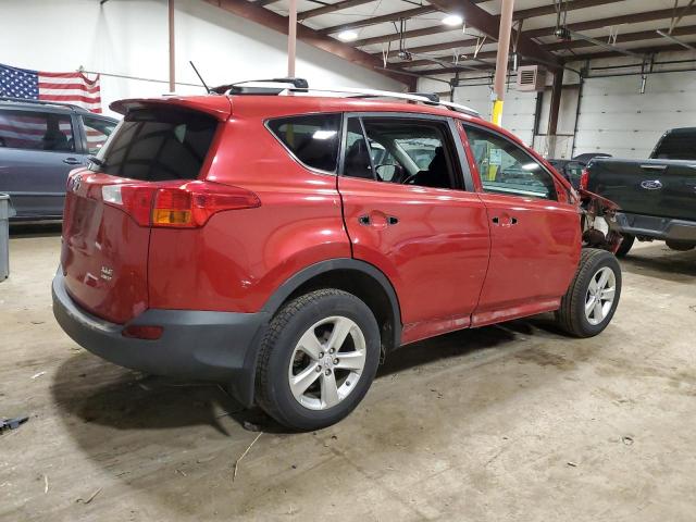 2T3RFREV8DW074766 - 2013 TOYOTA RAV4 XLE RED photo 3