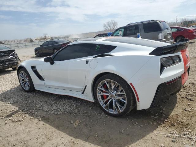 1G1YU2D65H5601185 - 2017 CHEVROLET CORVETTE Z06 3LZ WHITE photo 2