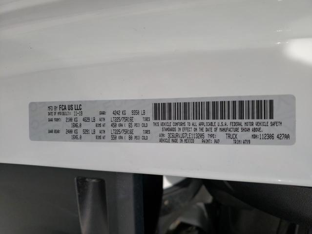 3C6URVJG7LE113205 - 2020 RAM PROMASTER 3500 HIGH თეთრი ფოტო 13