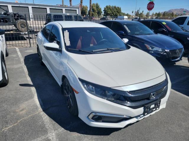 2HGFC2F8XLH578845 - 2020 HONDA CIVIC SPORT WHITE photo 1