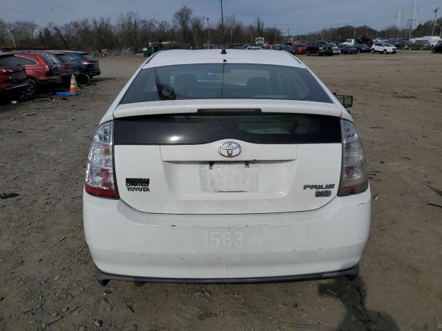 JTDKB20U387698303 - 2008 TOYOTA PRIUS WHITE photo 6