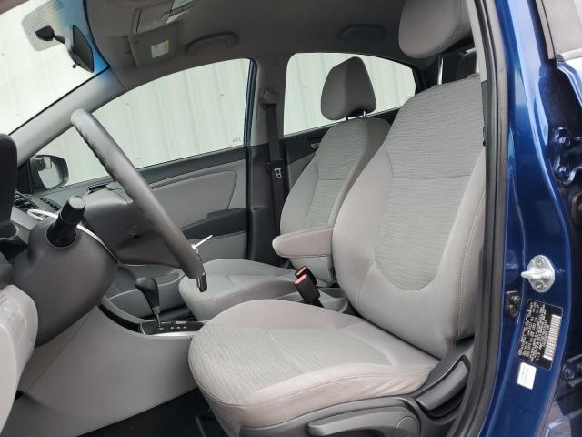 KMHCT4AE7GU076335 - 2016 HYUNDAI ACCENT SE BLUE photo 7