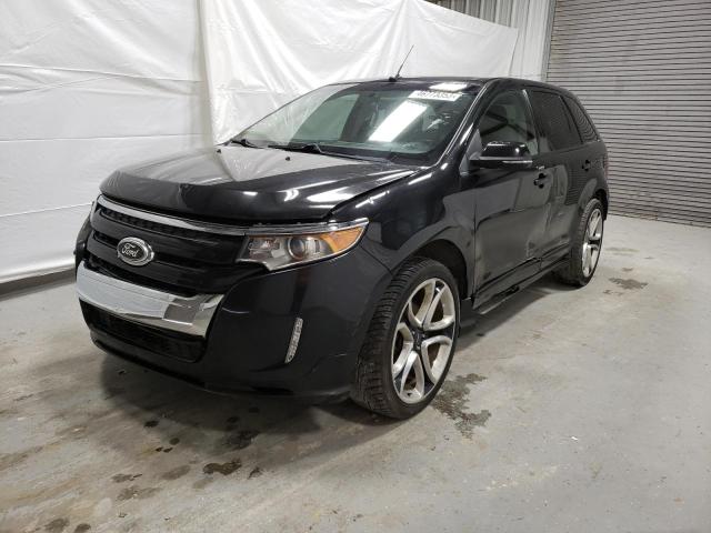 2FMDK3AK4DBB77602 - 2013 FORD EDGE SPORT BLACK photo 1