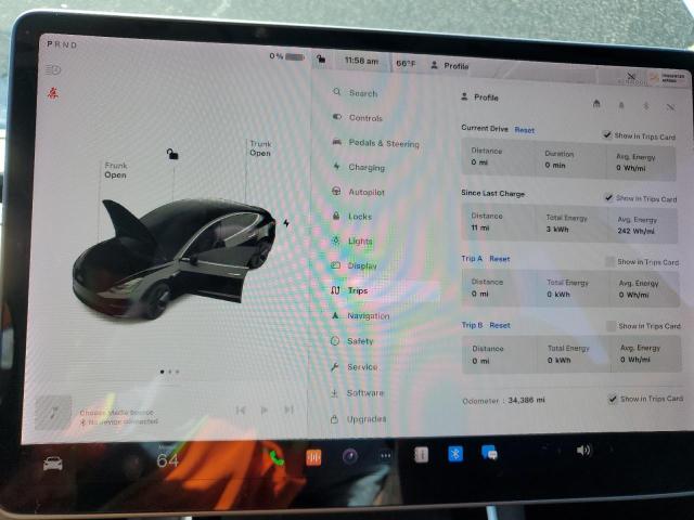 5YJ3E1EA2KF304781 - 2019 TESLA MODEL 3 BLACK photo 9