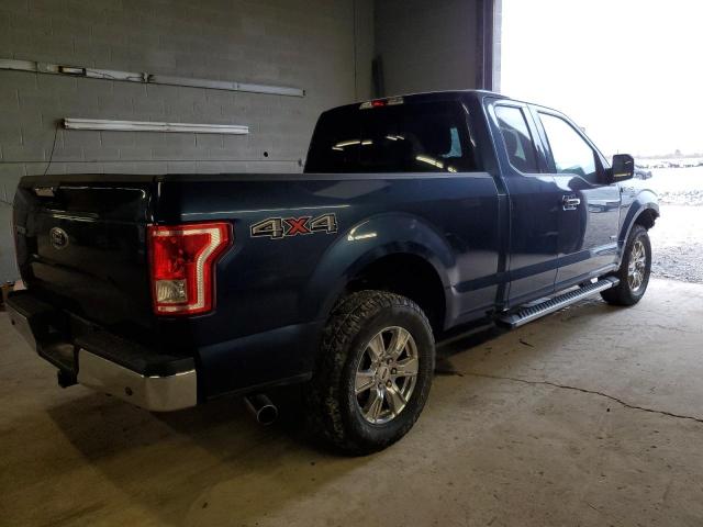 1FTEX1EP2FFC13342 - 2015 FORD F150 SUPER CAB BLUE photo 3