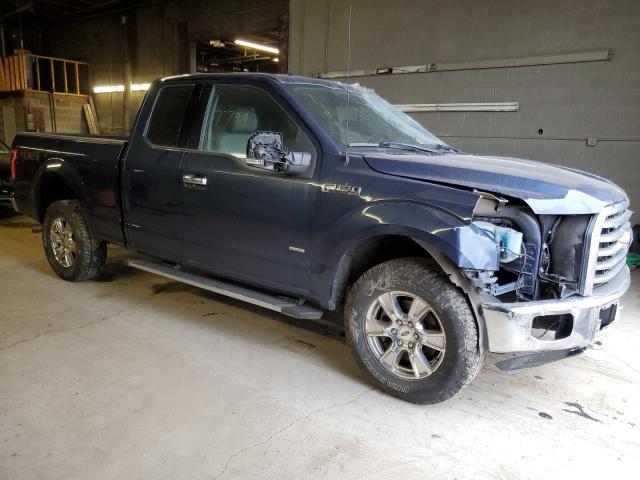 1FTEX1EP2FFC13342 - 2015 FORD F150 SUPER CAB BLUE photo 4