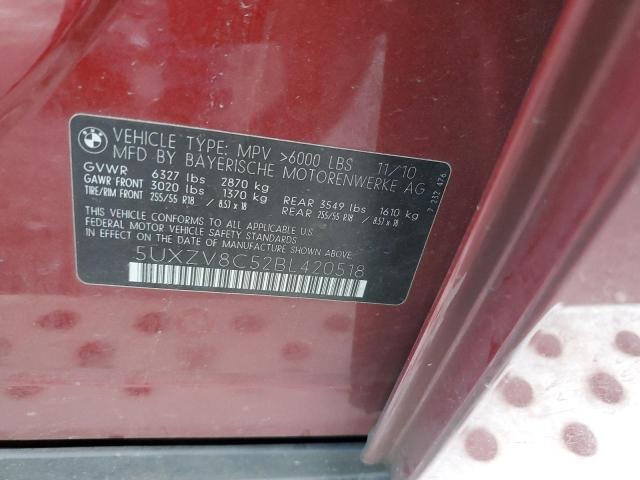 5UXZV8C52BL420518 - 2011 BMW X5 XDRIVE50I Bordo fotoğraf 13