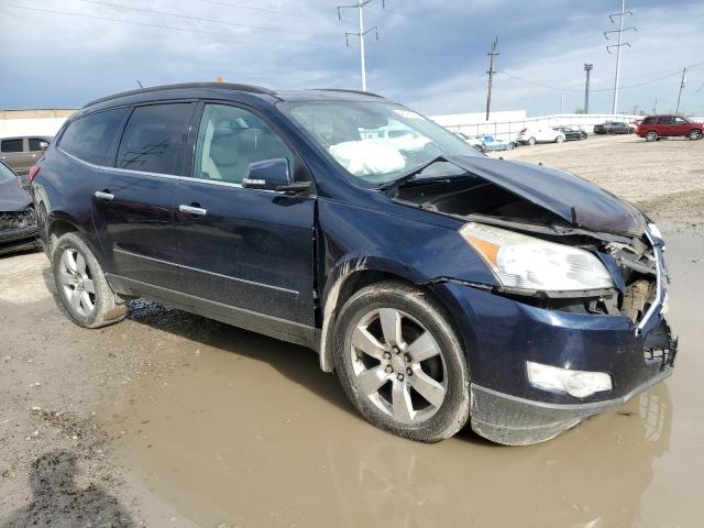 1GNKVLED0BJ304036 - 2011 CHEVROLET TRAVERSE LTZ BLUE photo 4