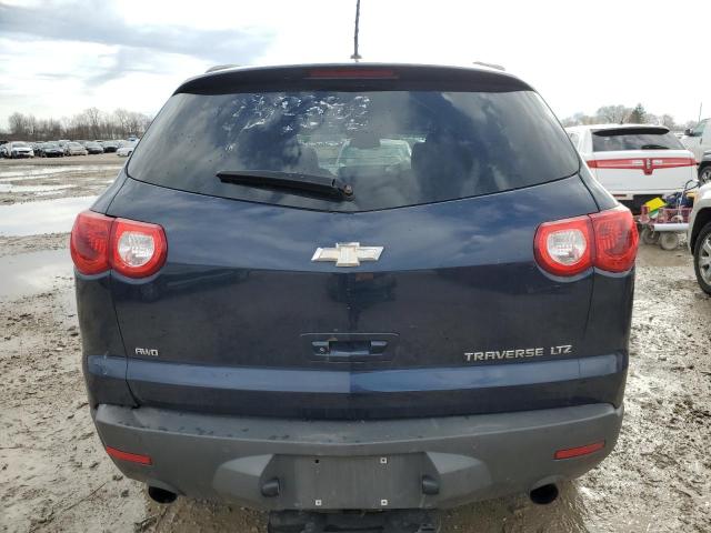 1GNKVLED0BJ304036 - 2011 CHEVROLET TRAVERSE LTZ BLUE photo 6