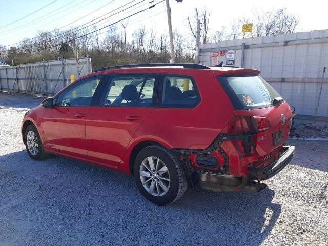 3VWC17AU6GM516078 - 2016 VOLKSWAGEN GOLF SPORT S RED photo 2