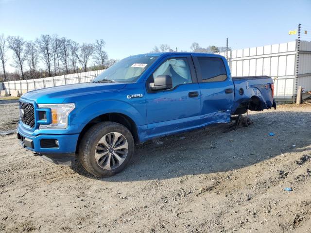 1FTEW1EP8KFA31710 - 2019 FORD F150 SUPERCREW BLUE photo 1