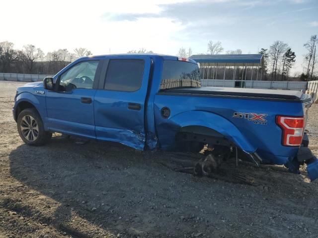 1FTEW1EP8KFA31710 - 2019 FORD F150 SUPERCREW BLUE photo 2