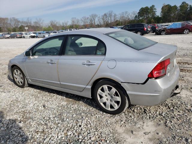 1HGFA16546L029137 - 2006 HONDA CIVIC LX SILVER photo 2