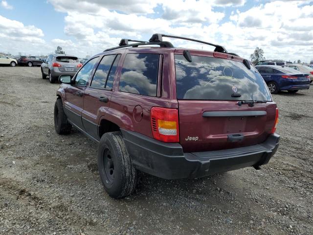 1J4GX48S12C130260 - 2002 JEEP GRAND CHER LAREDO MAROON photo 2