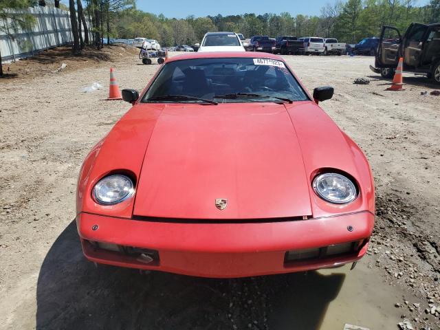 WP0JB0923GS862887 - 1986 PORSCHE 928 S RED photo 5