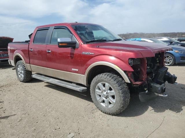 1FTFW1ET9EKF74058 - 2014 FORD F150 SUPERCREW MAROON photo 4