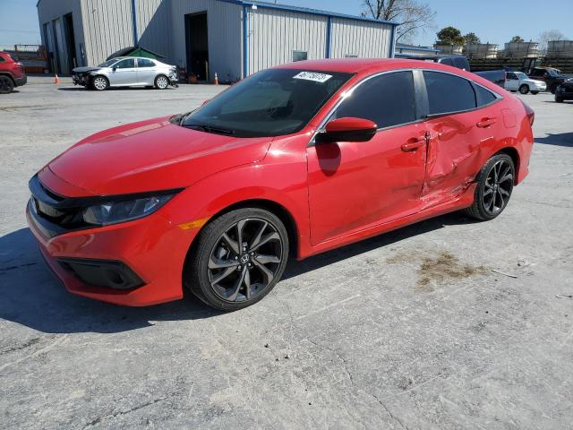 2HGFC2F89LH540135 - 2020 HONDA CIVIC SPORT 红色 照片 1