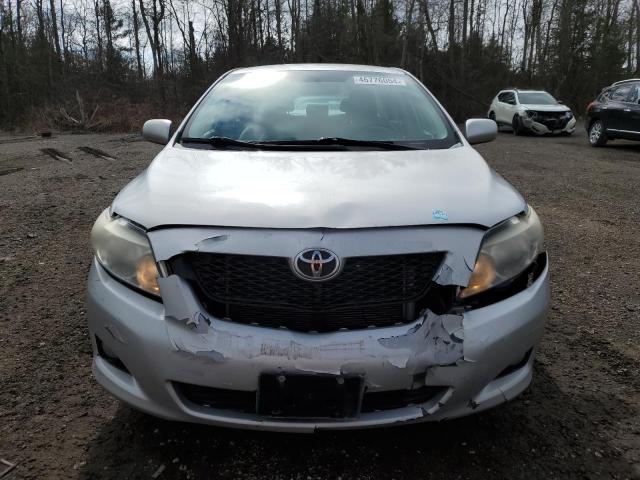 2T1BU4EEXAC356701 - 2010 TOYOTA COROLLA BASE SILVER photo 5