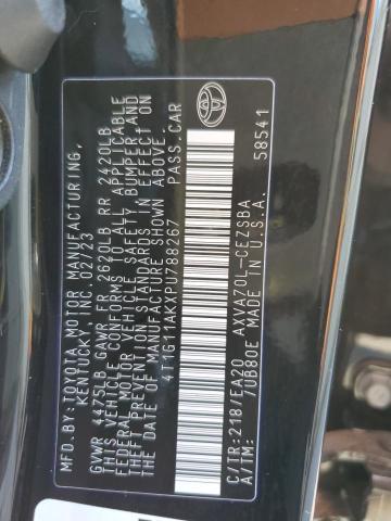 4T1G11AKXPU788267 - 2023 TOYOTA CAMRY SE NIGHT SHADE BLACK photo 12