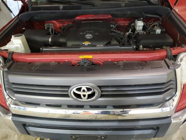 5TFUY5F15FX466420 - 2015 TOYOTA TUNDRA DOUBLE CAB SR/SR5 RED photo 11