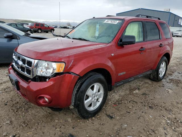 1FMCU931X8KD06063 - 2008 FORD ESCAPE XLT RED photo 1