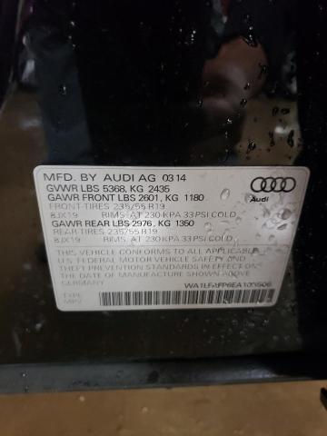 WA1LFAFP6EA103506 - 2014 AUDI Q5 PREMIUM PLUS BLACK photo 13