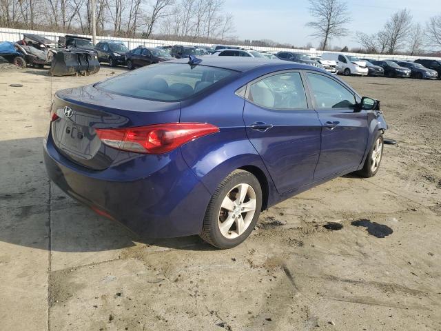 5NPDH4AE4CH079448 - 2012 HYUNDAI ELANTRA GLS BLUE photo 3