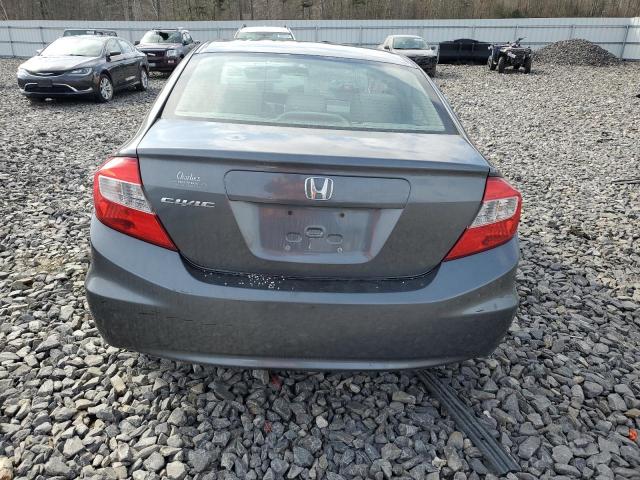 2HGFB2F50CH312162 - 2012 HONDA CIVIC LX GRAY photo 6