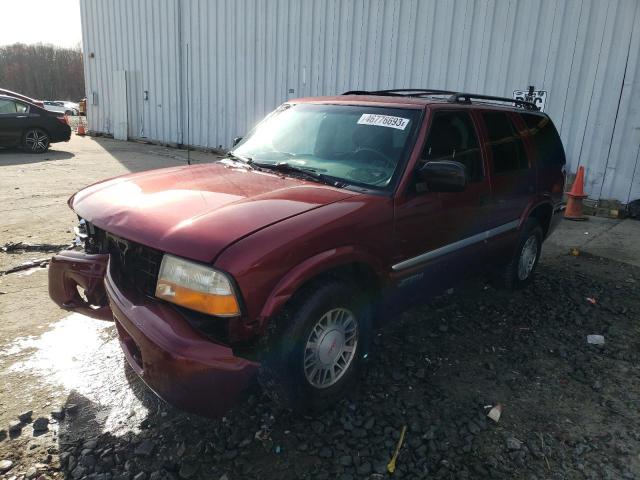 1GKDT13W412216846 - 2001 GMC JIMMY BURGUNDY photo 1