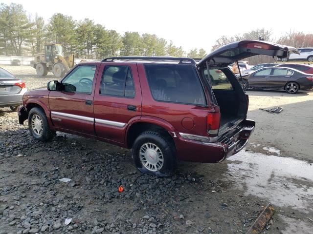 1GKDT13W412216846 - 2001 GMC JIMMY BURGUNDY photo 2