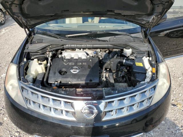 JN8AZ08W26W548255 - 2006 NISSAN MURANO SL BLACK photo 12