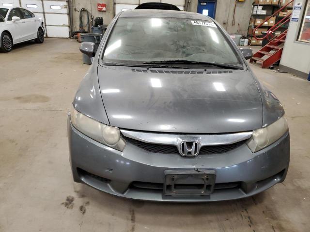 1HGFA16859L005122 - 2009 HONDA CIVIC EX GRAY photo 5