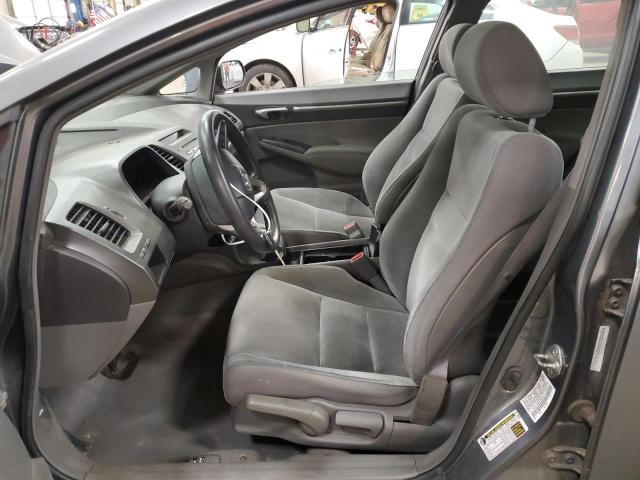 1HGFA16859L005122 - 2009 HONDA CIVIC EX GRAY photo 7