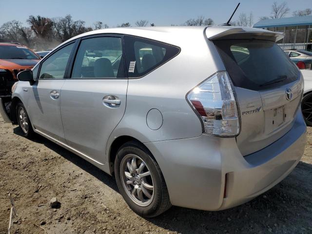 JTDZN3EU8C3178232 - 2012 TOYOTA PRIUS V SILVER photo 2