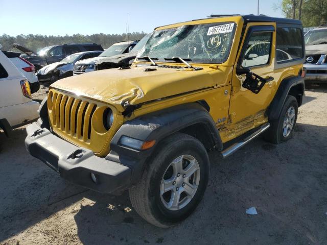 1C4GJXAG5KW528827 - 2019 JEEP WRANGLER SPORT YELLOW photo 1