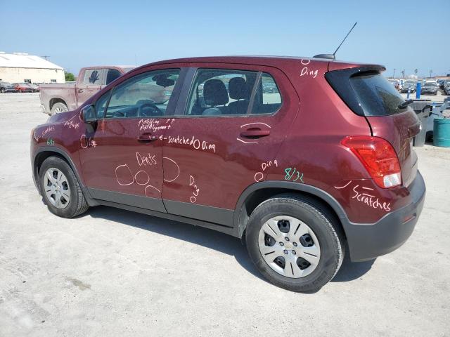 3GNCJKSB9GL223937 - 2016 CHEVROLET TRAX LS MAROON photo 2