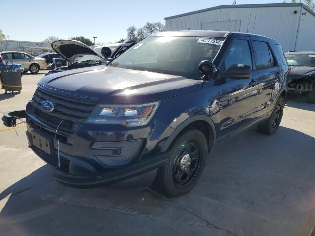 1FM5K8AT5GGA19549 - 2016 FORD EXPLORER POLICE INTERCEPTOR BLUE photo 1