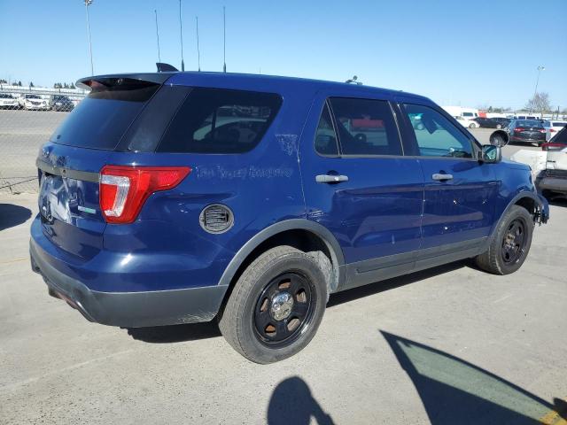 1FM5K8AT5GGA19549 - 2016 FORD EXPLORER POLICE INTERCEPTOR BLUE photo 3