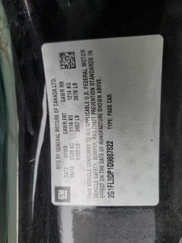 2G1FL3DP1D9807822 - 2013 CHEVROLET CAMARO ZL1 黑色 照片 12