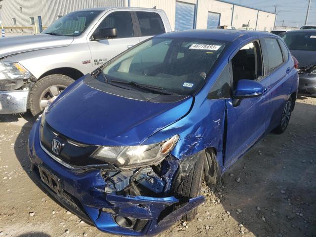 JHMGK5H78HS009163 - 2017 HONDA FIT EX BLUE photo 1